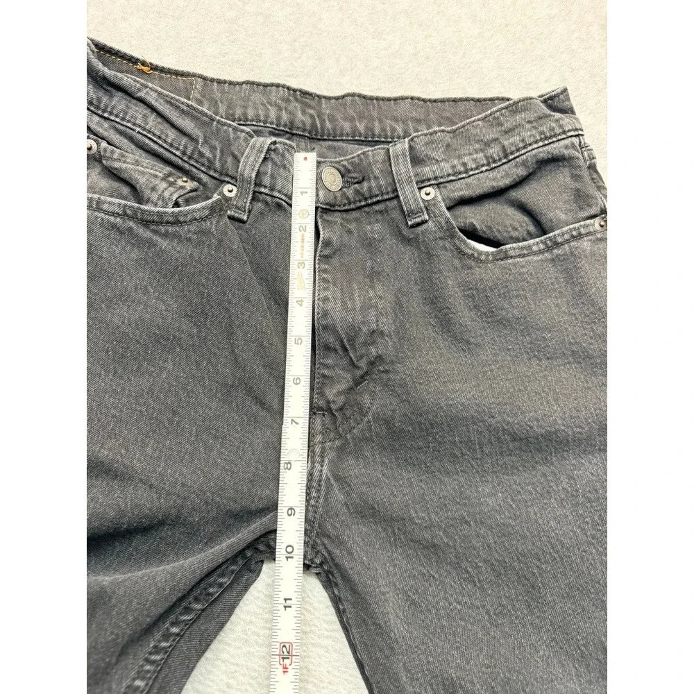 Levis 501 Original Fit Jeans Mens 30x31 Faded Black Straight Leg Denim Pants